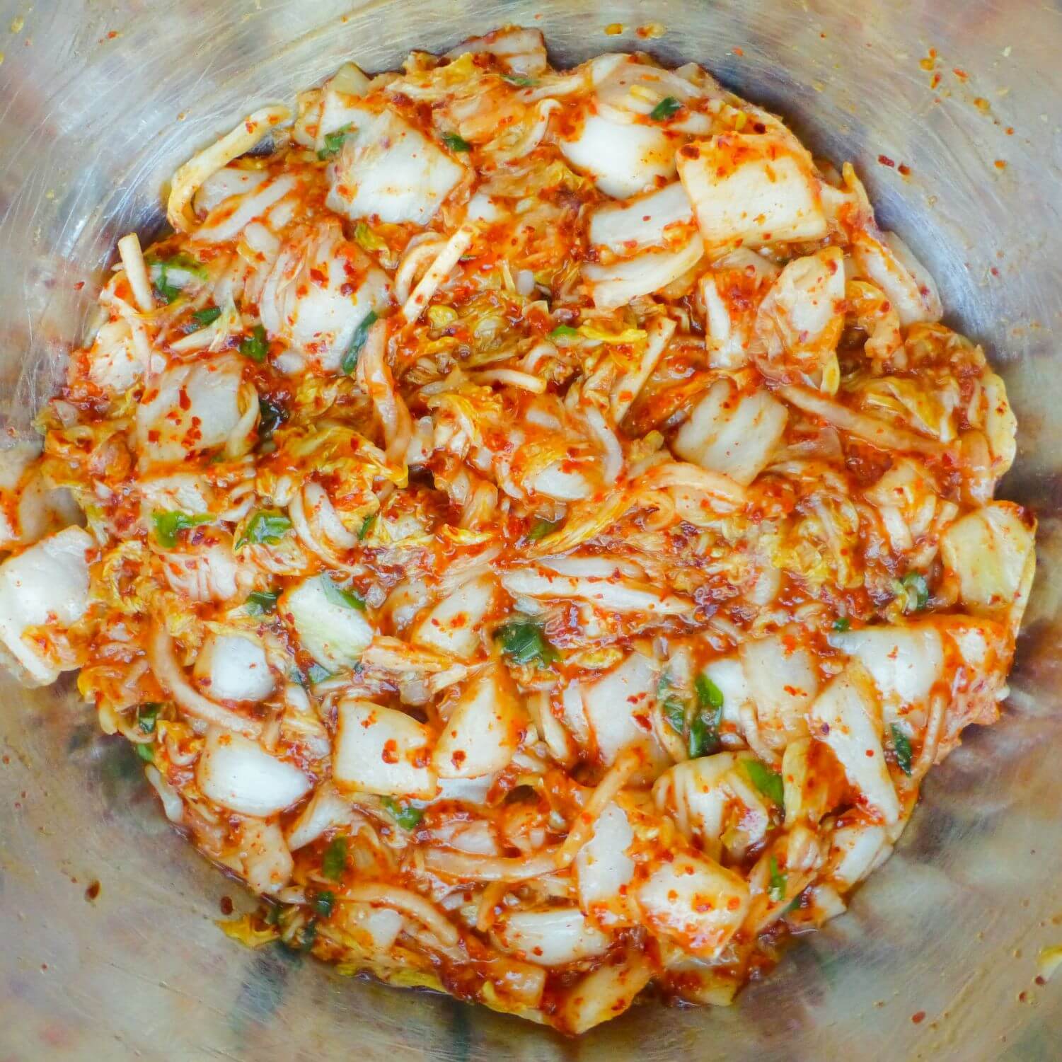 Easy Mak Kimchi mixture