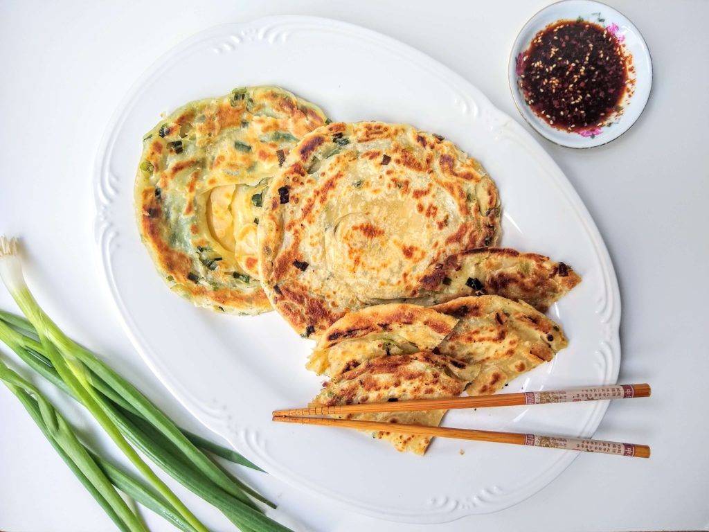 Scallion Pancakes Top View