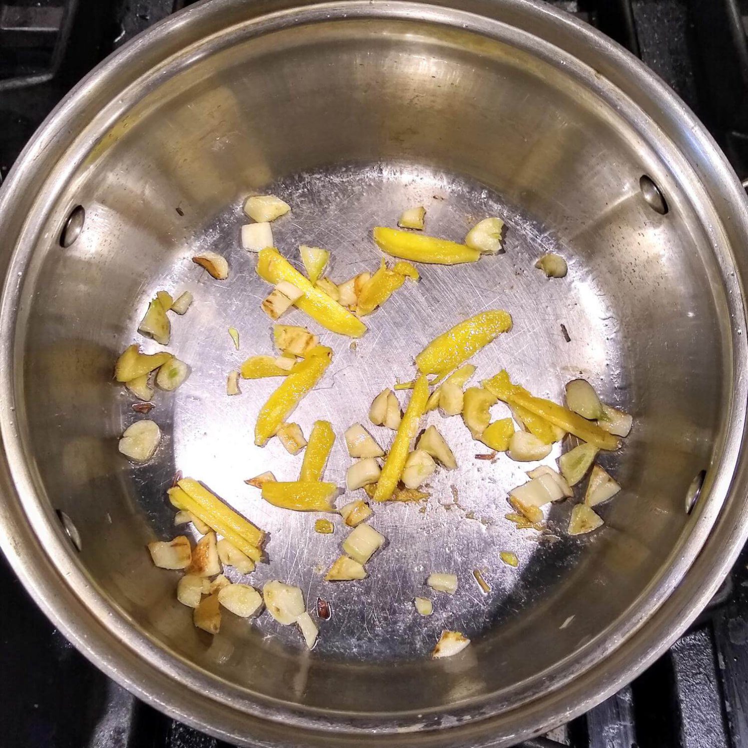 Frying Garlic and Ginger