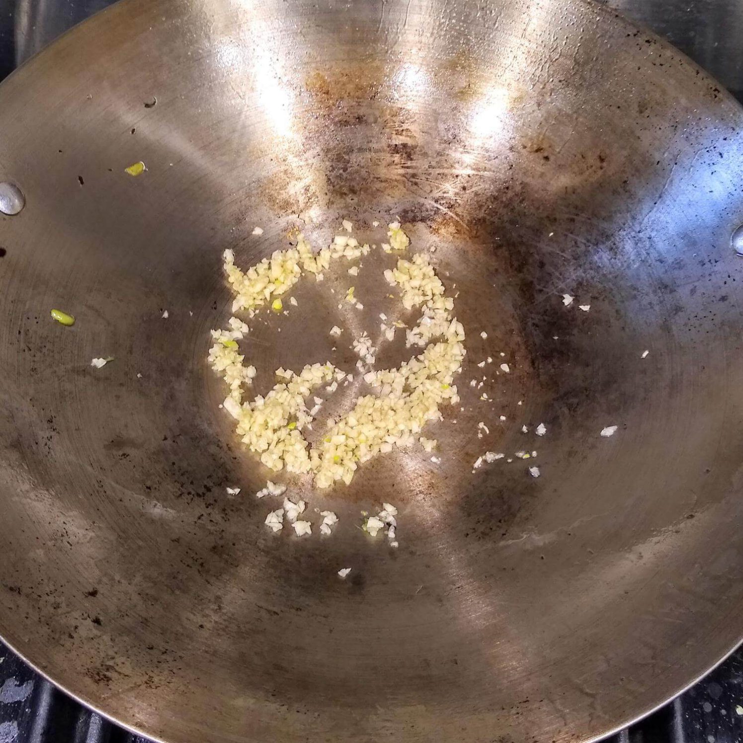 Frying the Garlic