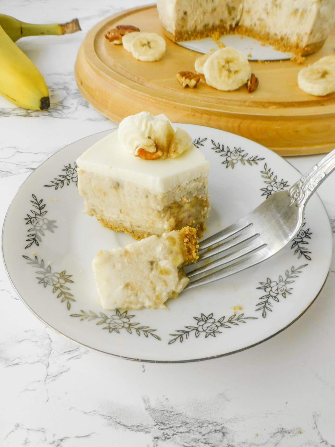 No-Bake Ripe Banana Cheesecake (Japanese Rare Cheescake)