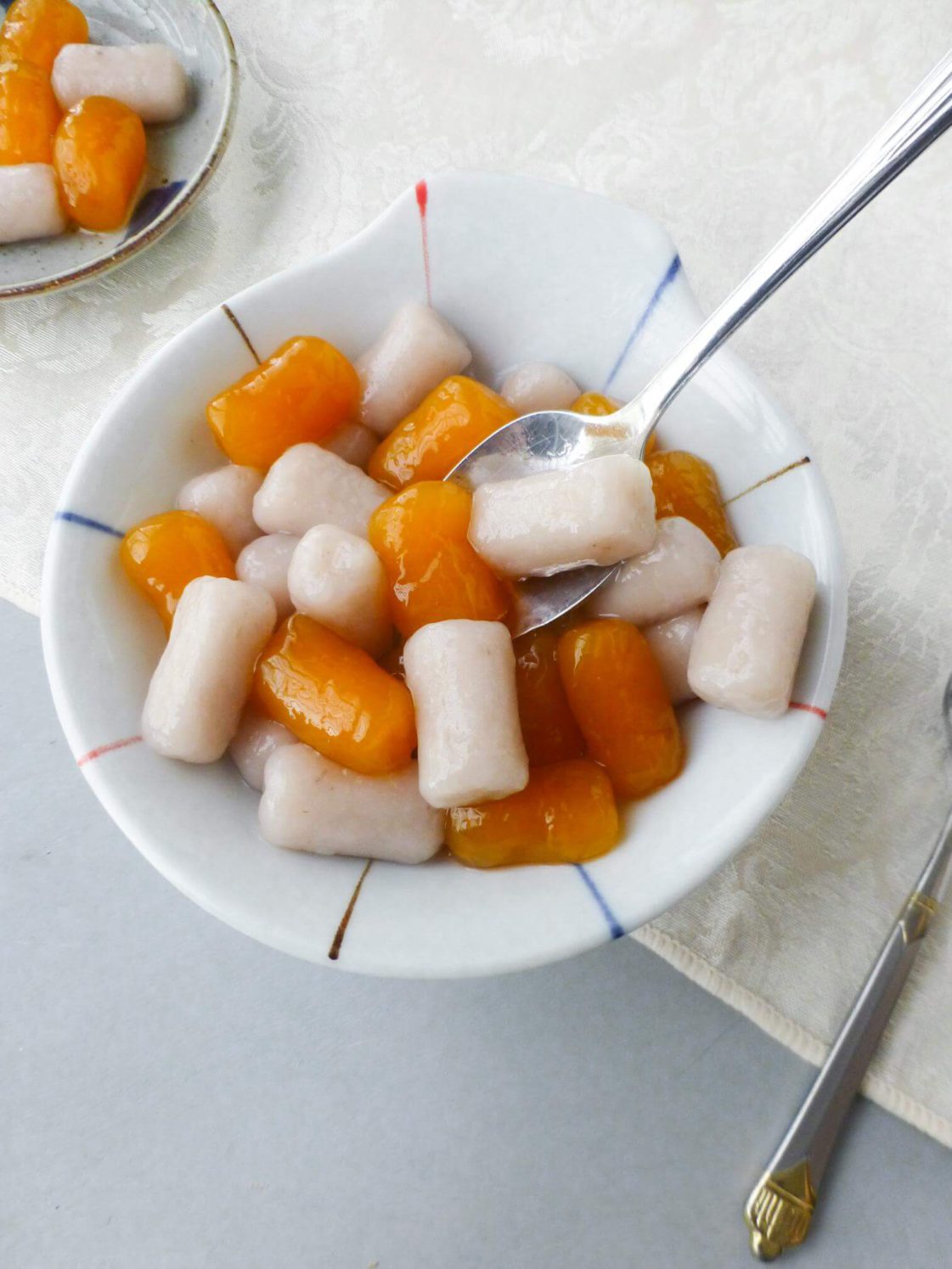 Taiwanese Taro and Sweet Potato Balls Spoon