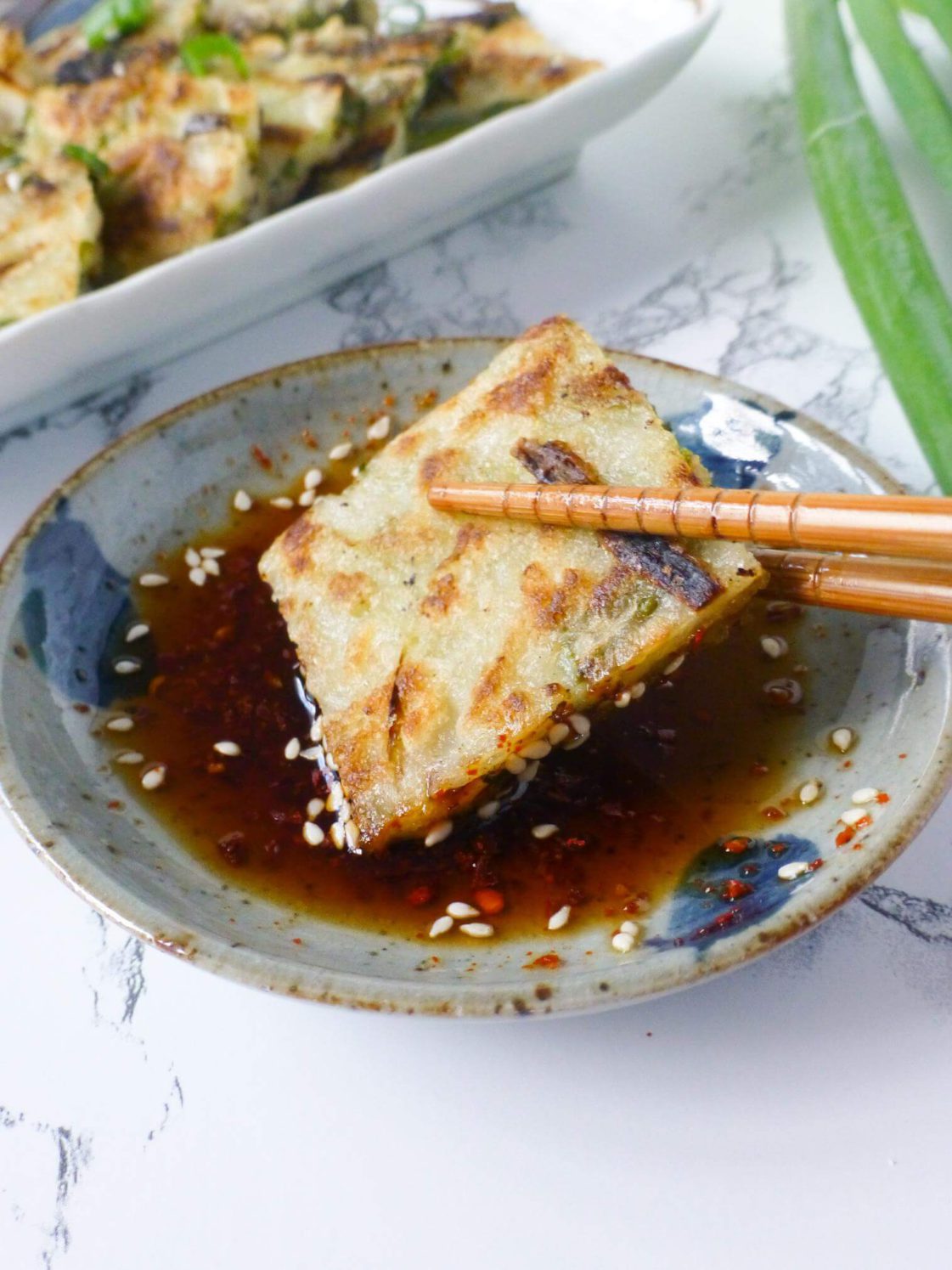 Crispy Pajeon (파전), Korean Green Onion Pancake Chopstick