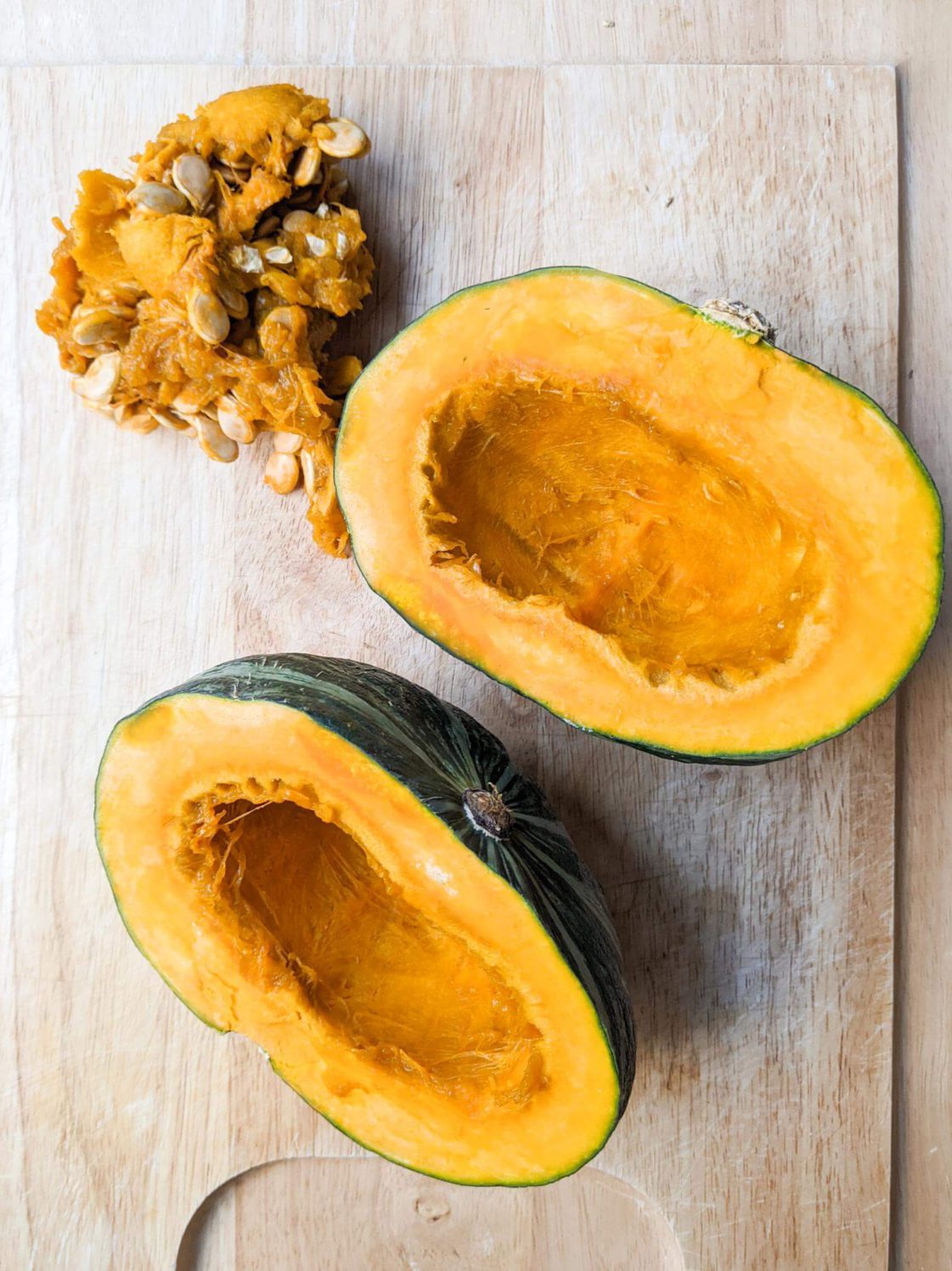 Cutting the Kabocha Squash