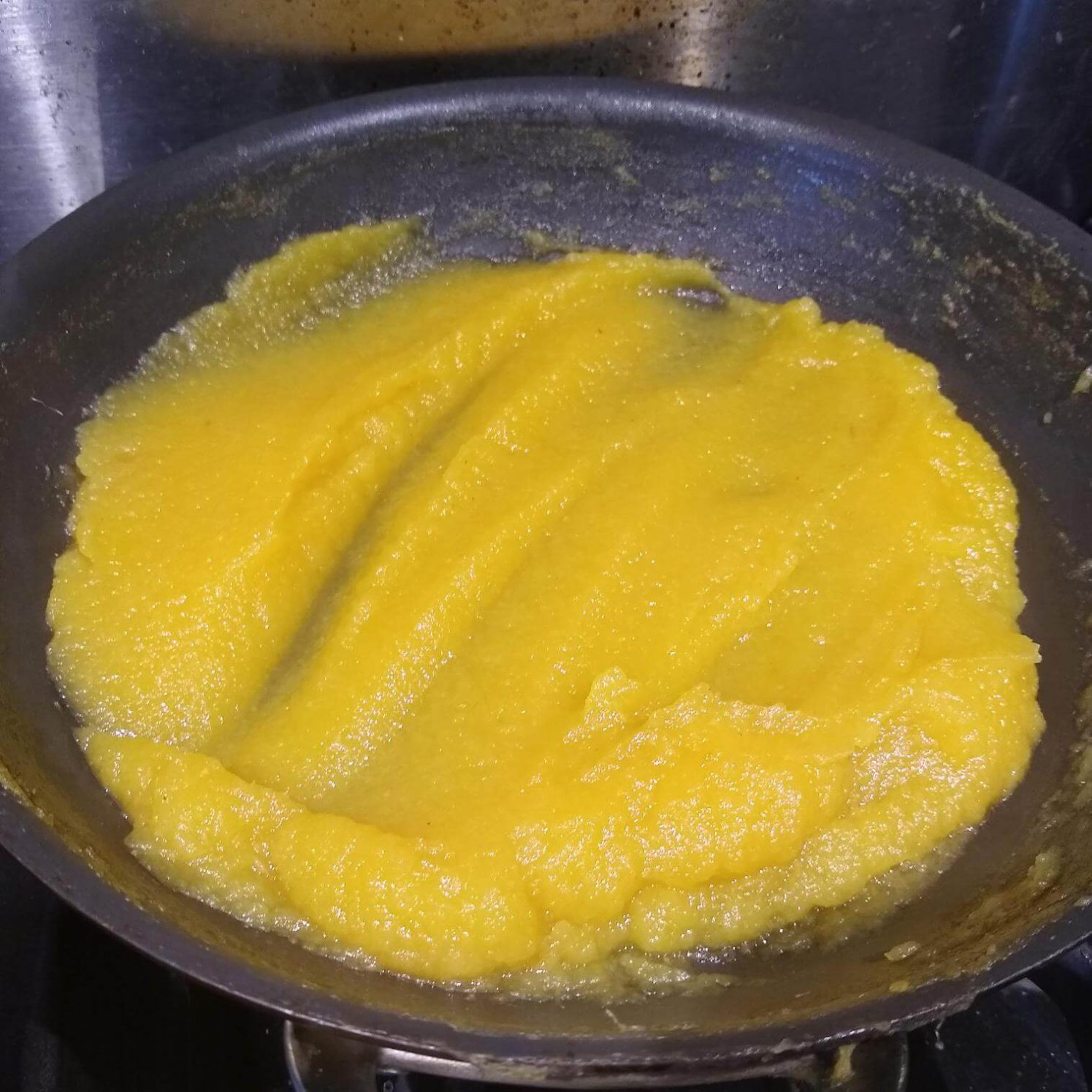 Excess water cooked out of pineapple cake filling