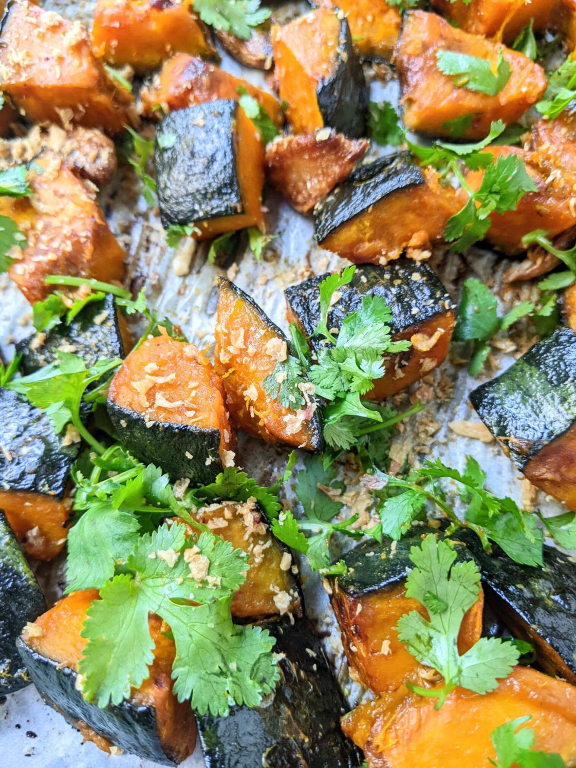 Roasted Kabocha Squash Cubes, Baked Kabocha Squash 3