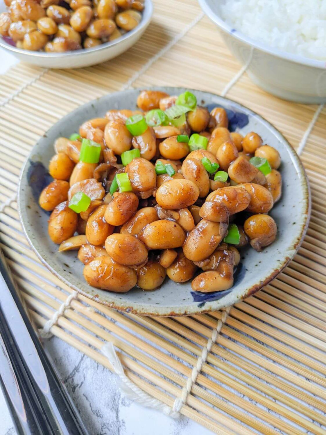Chinese Red Braised Soybeans, Easy Soybean Recipe Side