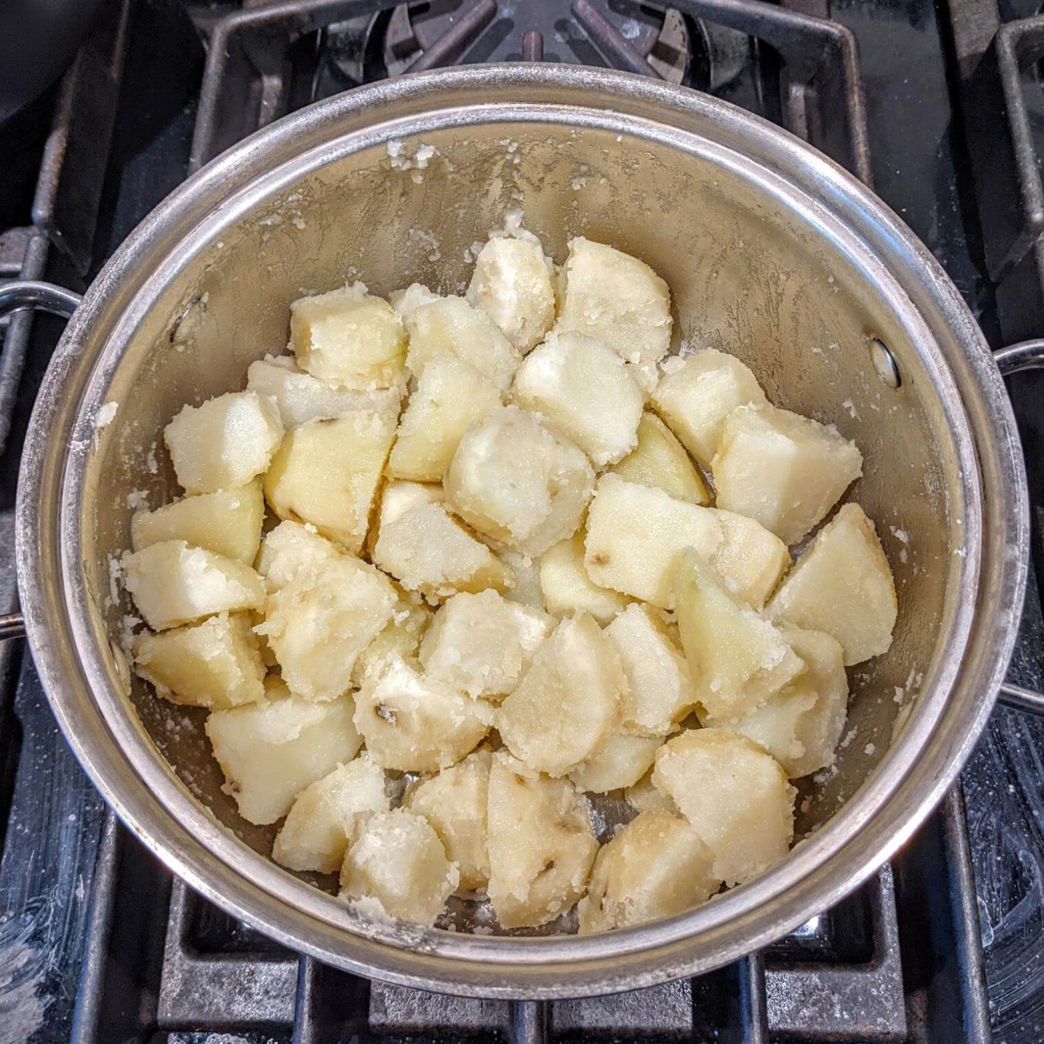 Roasted Potatoes Tossed with Oil and Salt