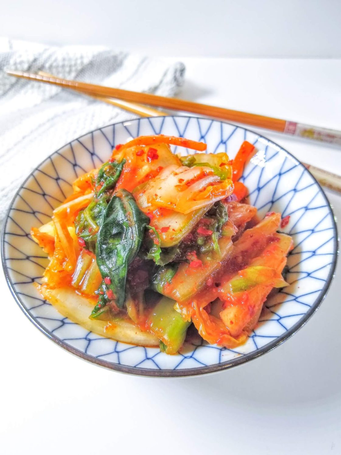 Easy Kimchi, Mak Kimchi and Chopsticks