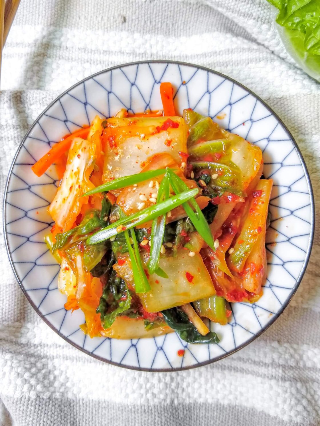 Easy Kimchi, Mak Kimchi in Bowl