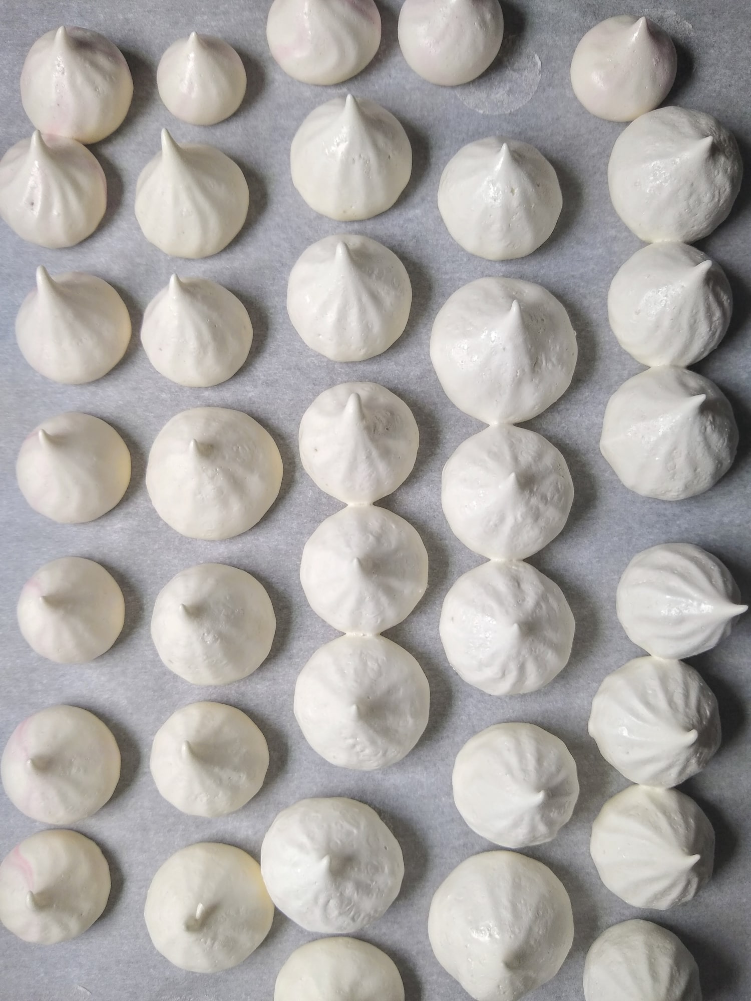 Baking the Meringue Cookies