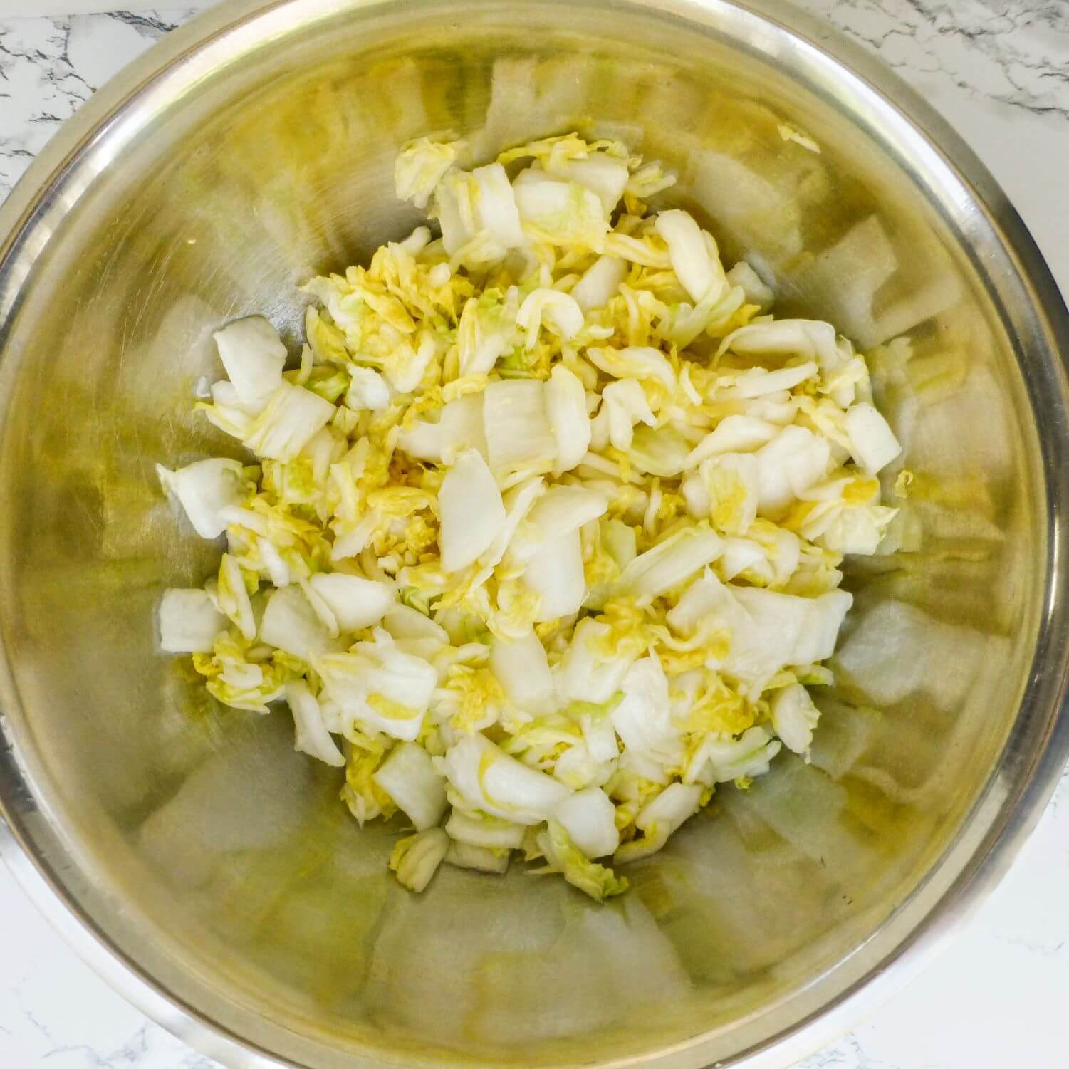 Napa Cabbage After Salting