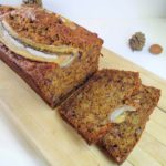 Healthy Banana Bread Whole and Sliced Square