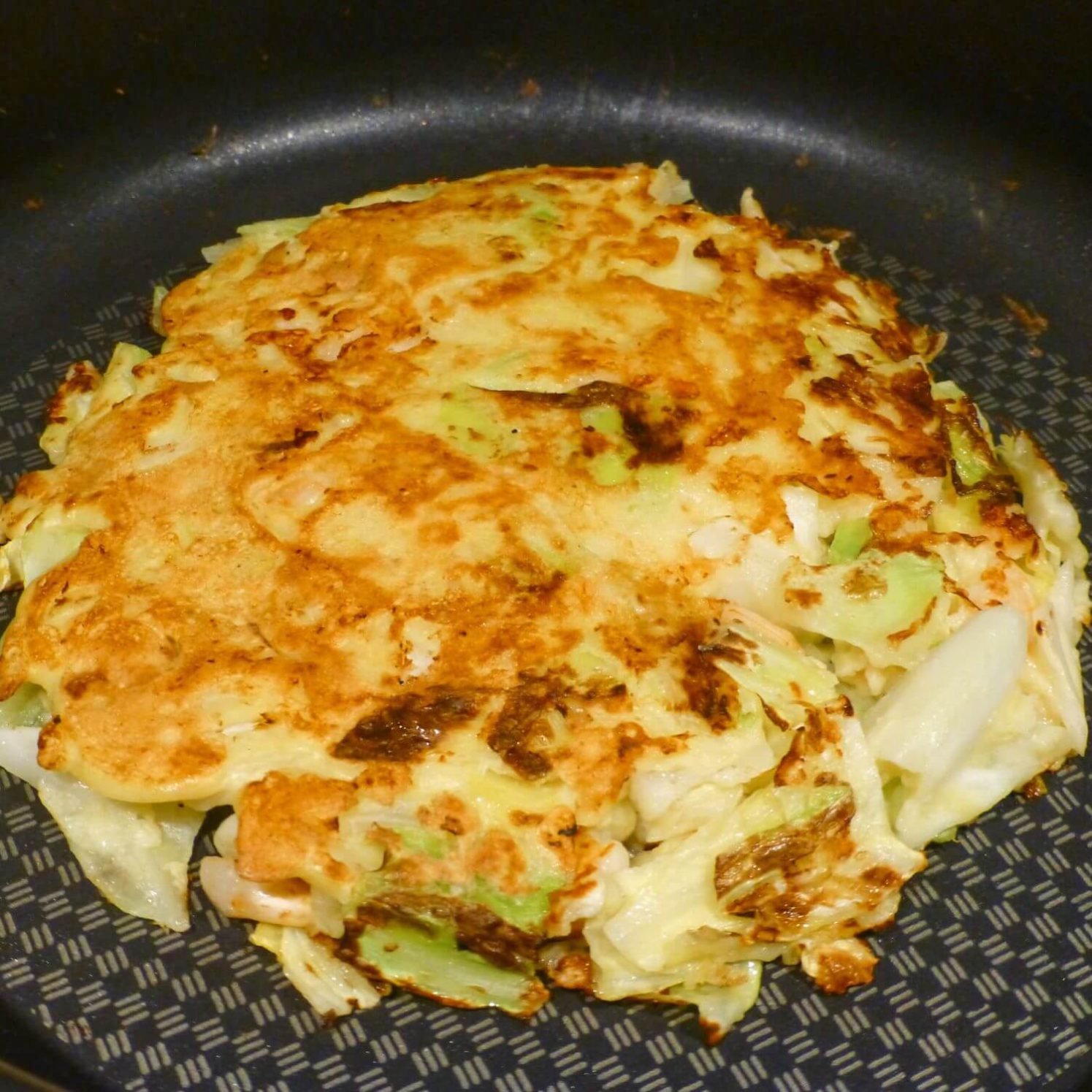 Cooking the Okonomiyaki Part 2