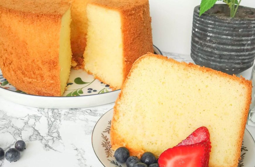 Chinese Sponge Cake, Fluffy Chiffon Cake 1 Square