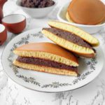 Homemade Dorayaki, Japanese Red Bean Pancake Square