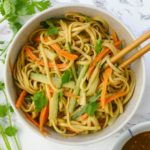 Chinese sesame paste noodles, chinese cold noodle recipe square