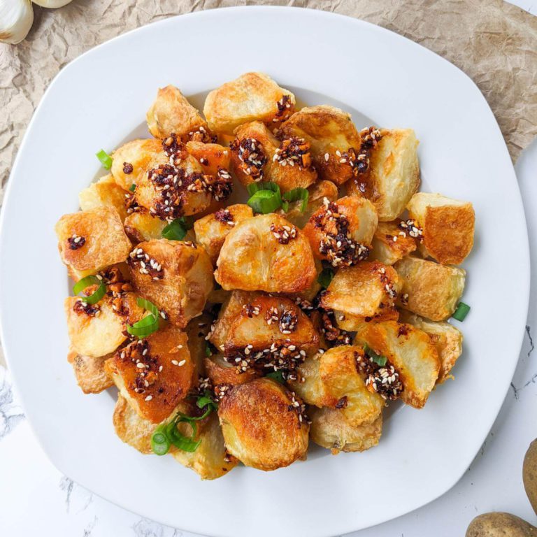 Garlic Chili Oil Potatoes (Roasted, Sichuan Style)