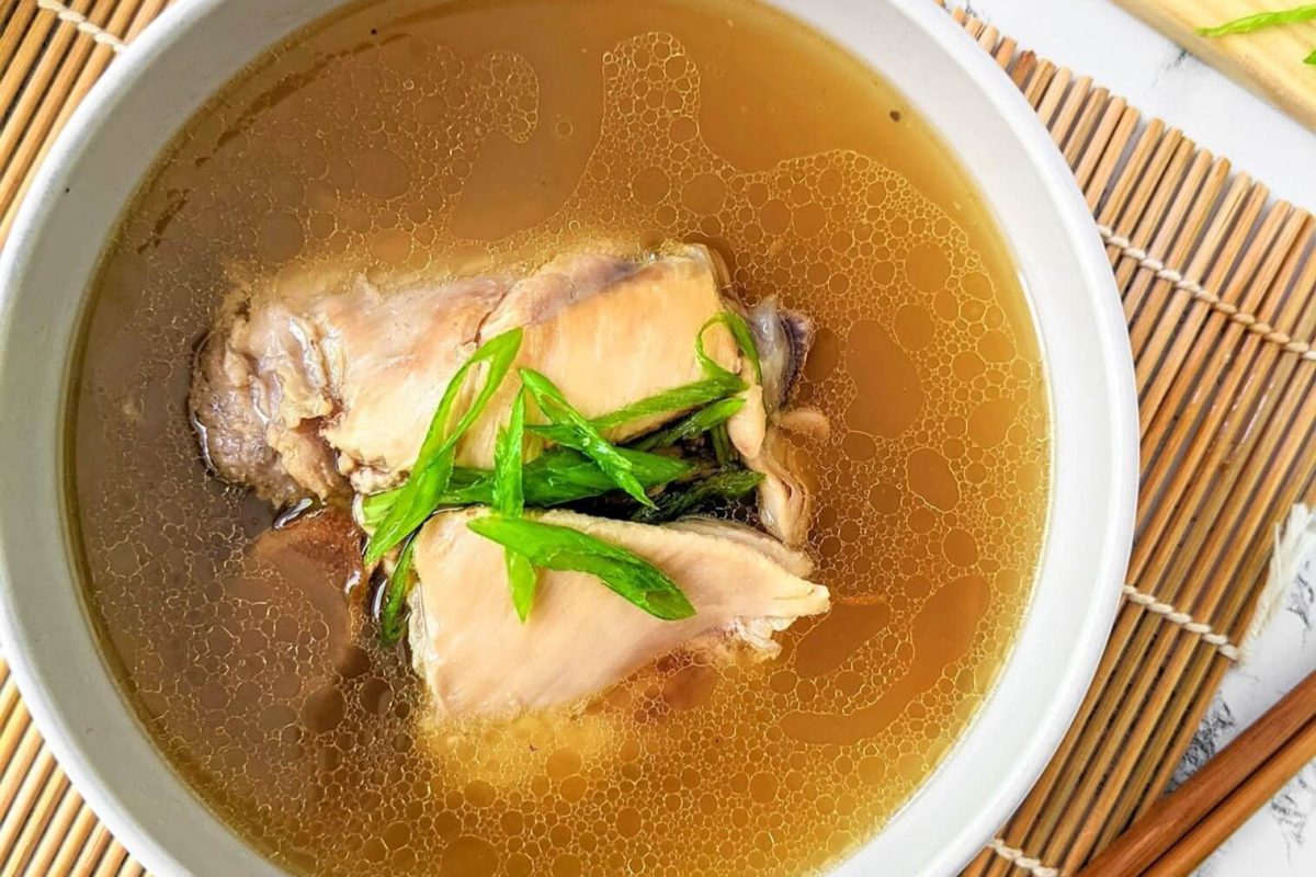 Taiwanese Sesame Oil Chicken Soup, ma you ji square