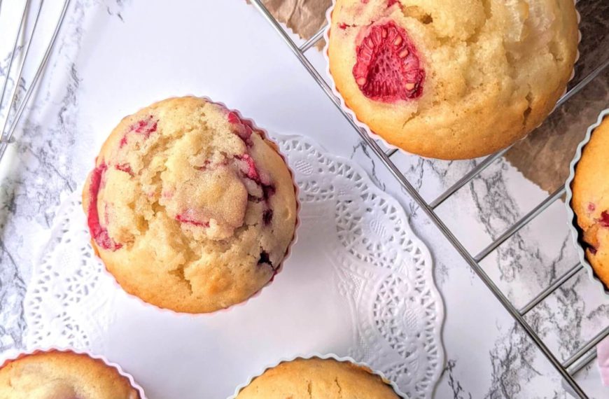 Raspberry Lychee Muffins, Easy Raspberry Muffins Recipe Square